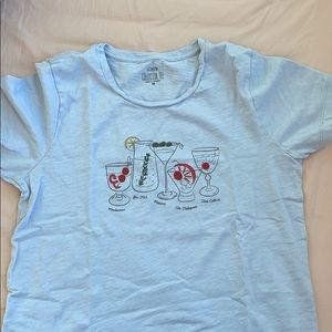J.Crew cocktail tshirt, size medium, blue